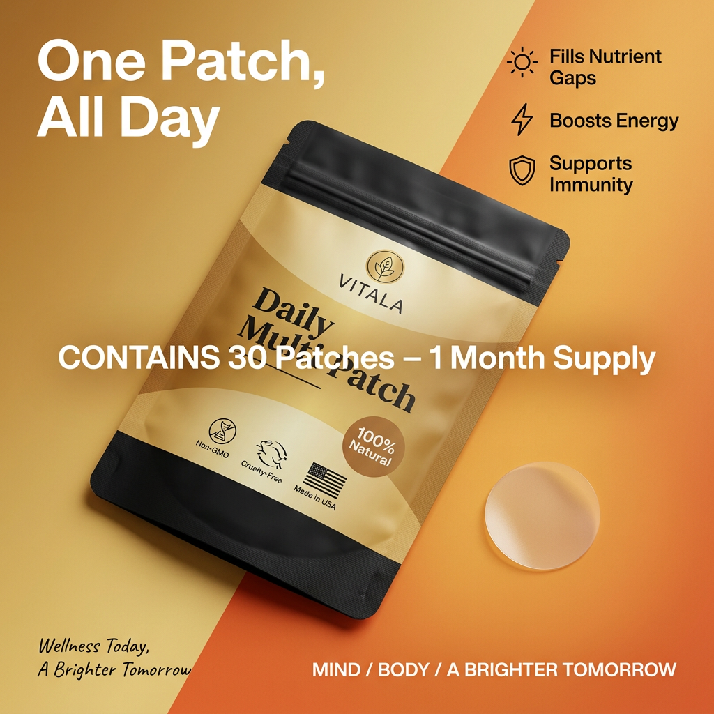 Vitala Daily Multi Patch (B12 + D3)